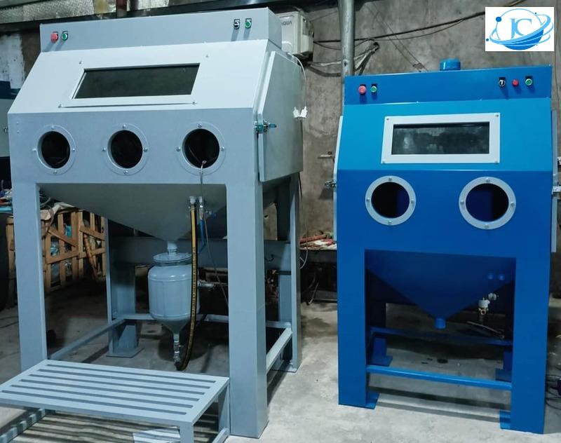 máy phun cát làm bia mộ