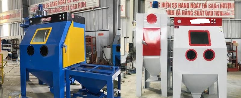 Lợi ích khi sử dụng máy phun cát tạo nhám