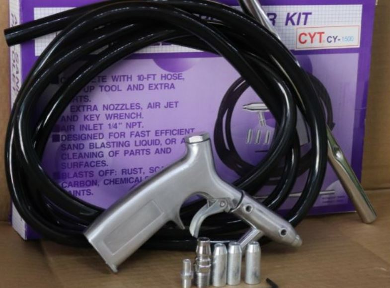 Các ứng dụng thiết thực của súng phun cát tẩy rỉ sét