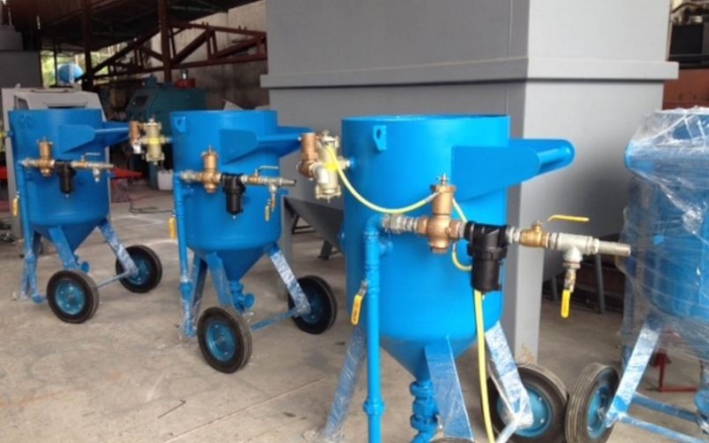 Cấu tạo chi tiết của cối phun cát dung tích 30 lít