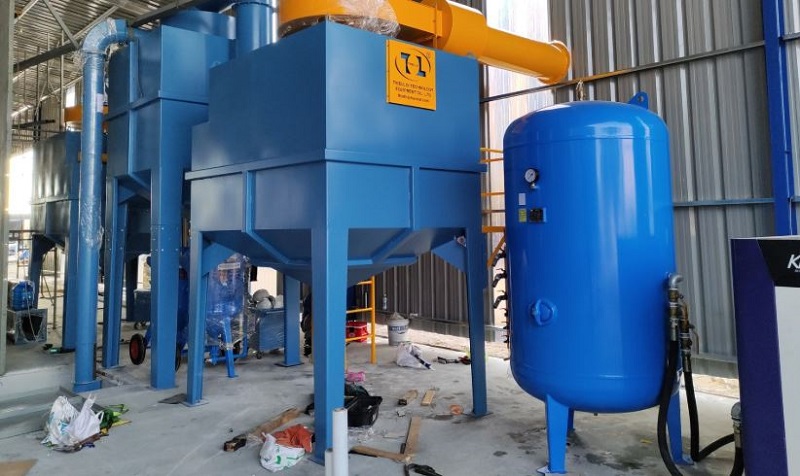 Các bộ phận chính của máy phun cát CNC
