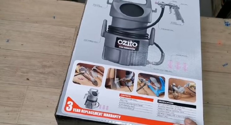 Ưu điểm nổi bật của máy phun cát Ozito